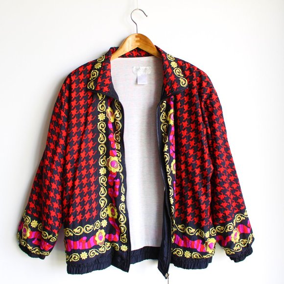 Vintage Versace Pattern Windbreaker Jacket - Picture 3 of 5